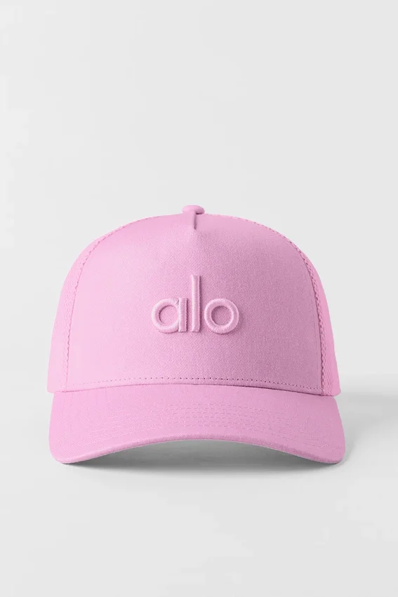 District Trucker-Hut – Candy Heart Pink