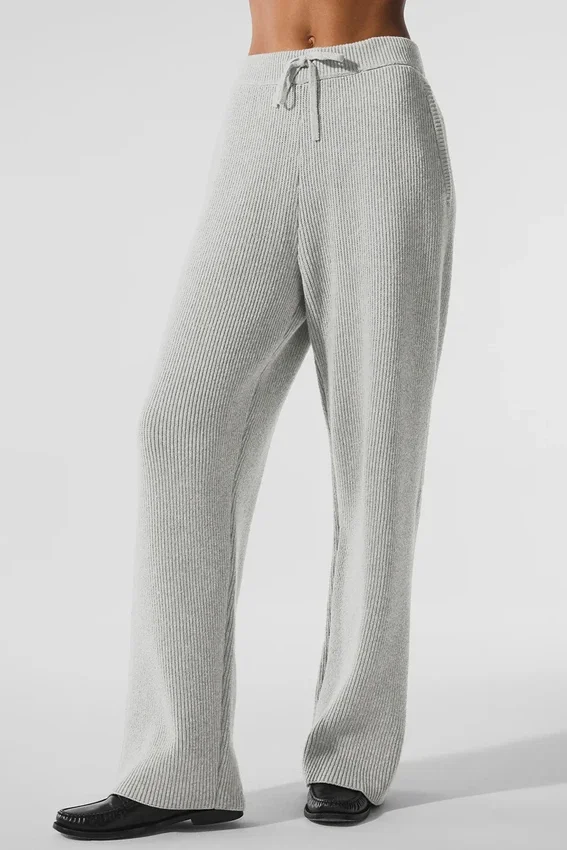 Domain Jogginghose aus Rippstrick – Athletic Heather Grey