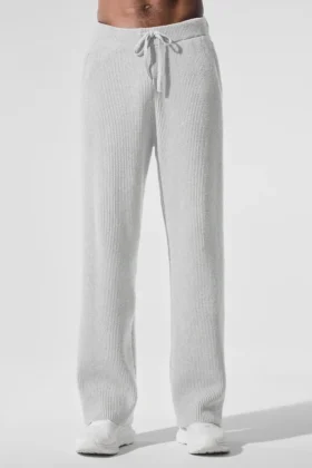Domain Jogginghose aus Rippstrick – Athletic Heather Grey