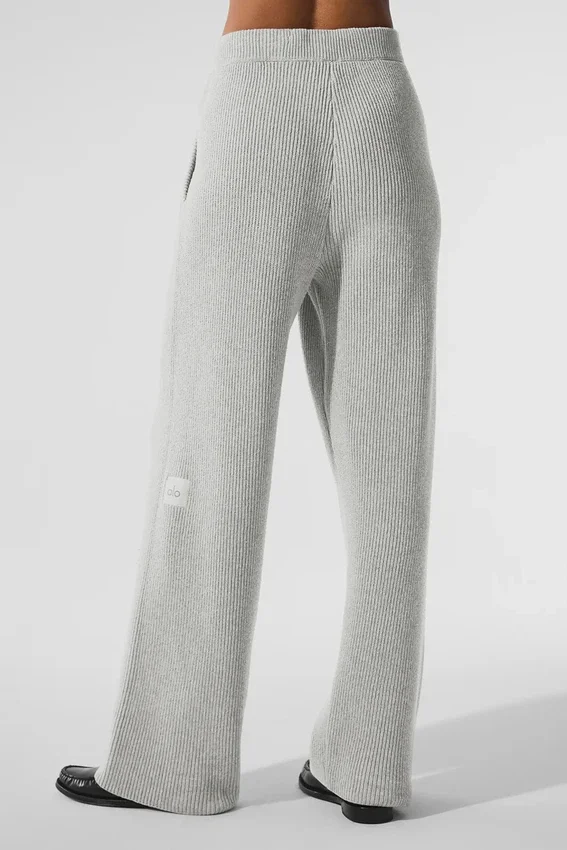 Domain Jogginghose aus Rippstrick – Athletic Heather Grey