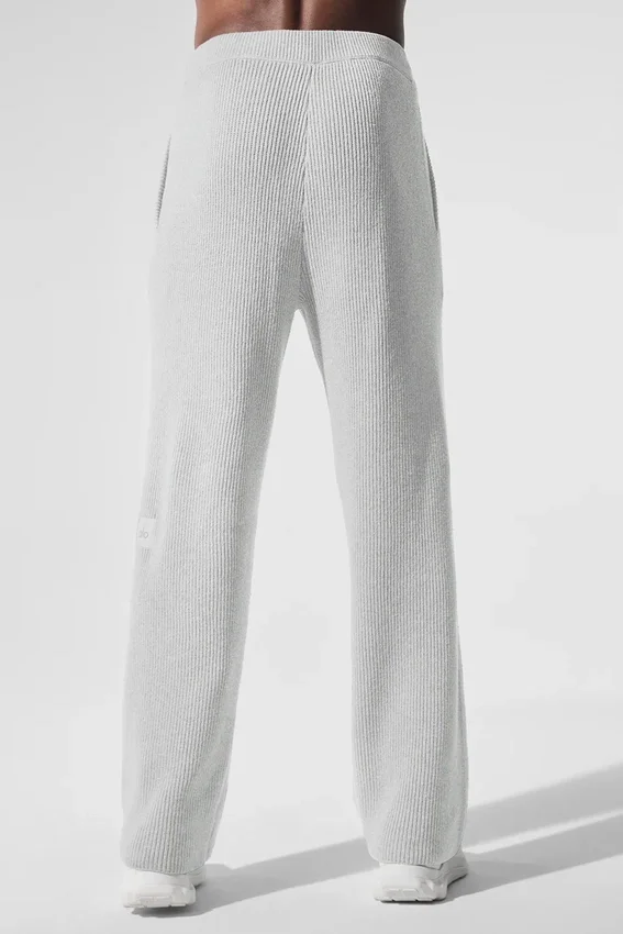 Domain Jogginghose aus Rippstrick – Athletic Heather Grey