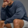 Domain Rib Knit Pullover – Bluestone