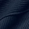Domain Shift Rib Knit 1/4-Reißverschluss-Pullover – Marineblau