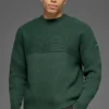 Domain Shift Rib Knit Pullover Crew – Clover Green