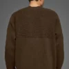 Domain Shift Rib Knit Pullover Crew – Espresso