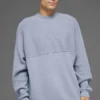 Domain Shift Rippstrick-Pullover mit Rundhalsausschnitt – Winter Frost