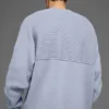 Domain Shift Rippstrick-Pullover mit Rundhalsausschnitt – Winter Frost