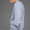 Domain Shift Rippstrick-Pullover mit Rundhalsausschnitt – Winter Frost