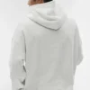 Double Take Hoodie – Weiß meliert