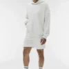 Double Take Hoodie – Weiß meliert