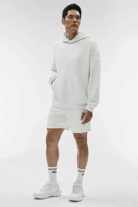 Double Take Hoodie – Weiß meliert