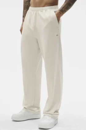 „Double Take“ Hose mit geradem Bein – Bone