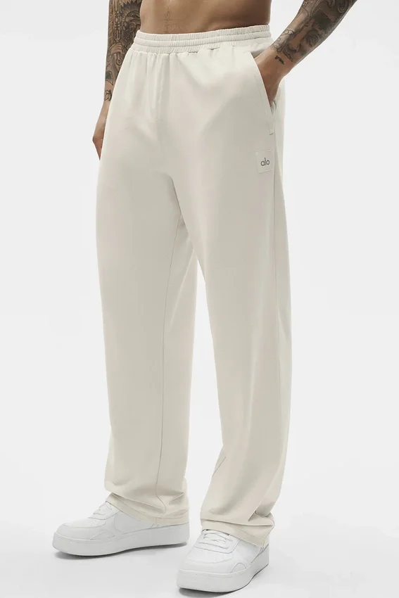 „Double Take“ Hose mit geradem Bein – Bone