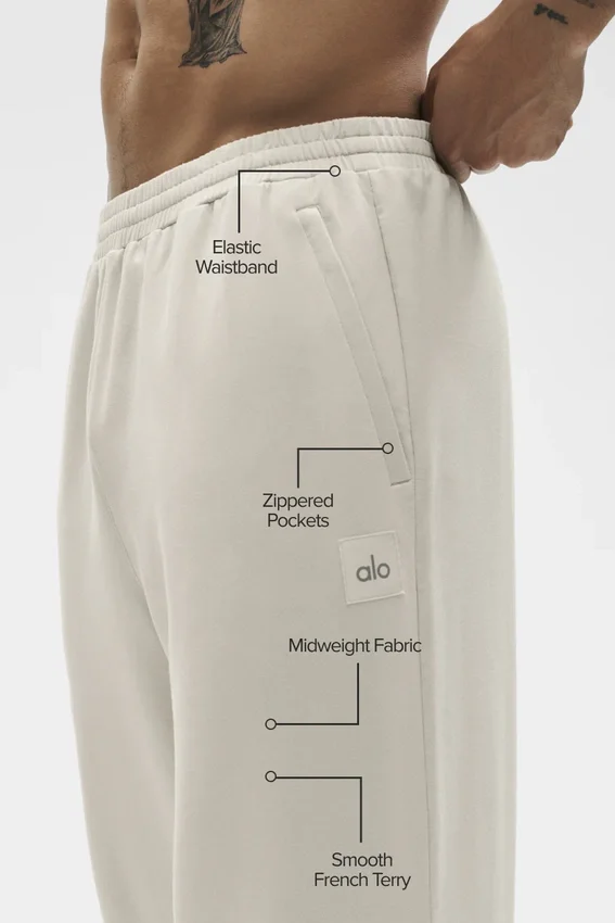 „Double Take“ Hose mit geradem Bein – Bone