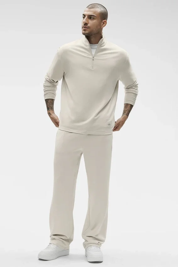 „Double Take“ Hose mit geradem Bein – Bone