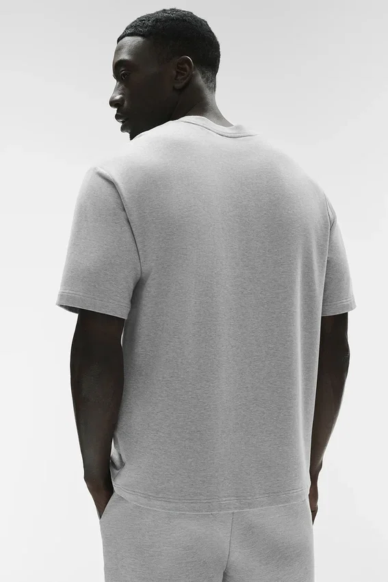 Double Take Kurzarmshirt – Athletic Heather Grey