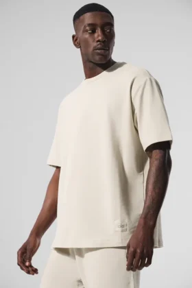 Double Take Kurzarmshirt – Bone
