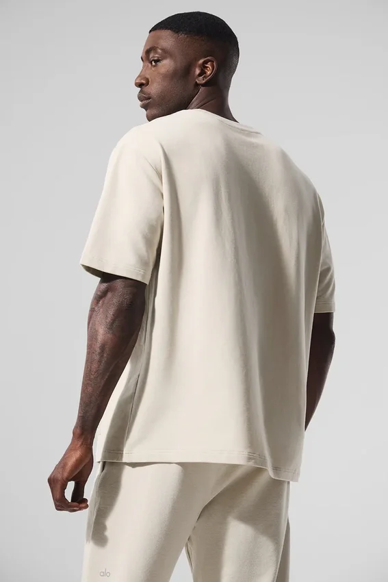 Double Take Kurzarmshirt – Bone
