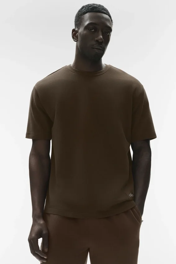 Double Take Kurzarmshirt – Espresso