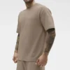 Double Take Kurzarmshirt – Gravel