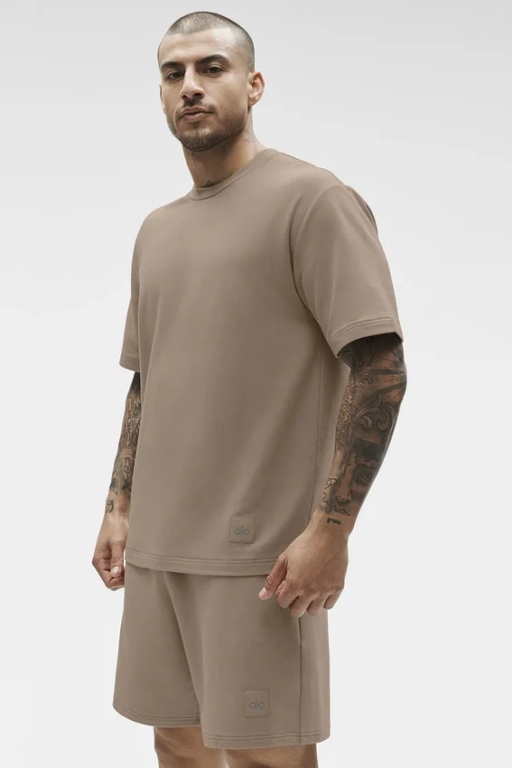 Double Take Kurzarmshirt – Gravel