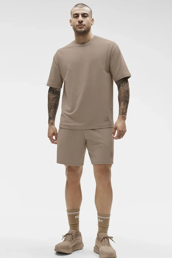 Double Take Kurzarmshirt – Gravel