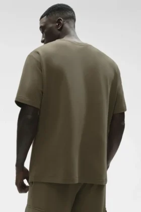 Double Take Kurzarmshirt – Olive Tree