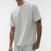 Double Take Kurzarmshirt – Weiß meliert