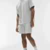 Double Take Kurzarmshirt – Weiß meliert
