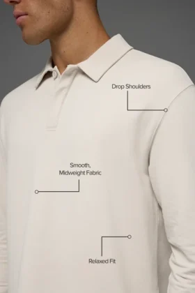„Double Take“ Langarmshirt – Beige
