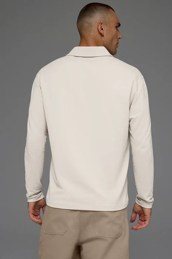 „Double Take“ Langarmshirt – Beige