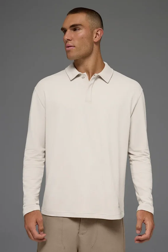 „Double Take“ Langarmshirt – Beige