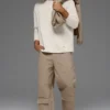 „Double Take“ Langarmshirt – Beige