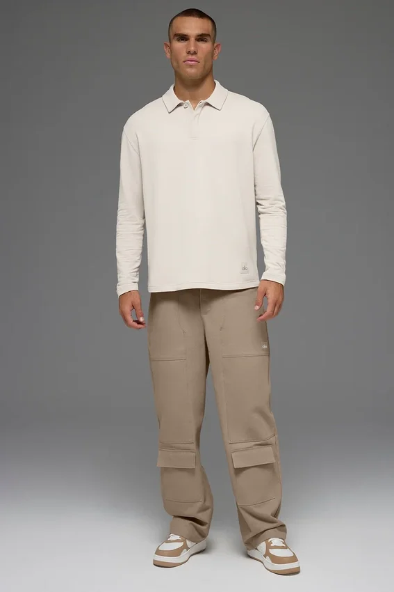 „Double Take“ Langarmshirt – Beige
