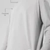 Double Take Langarmshirt mit Rundhalsausschnitt – Athletic Heather Grey