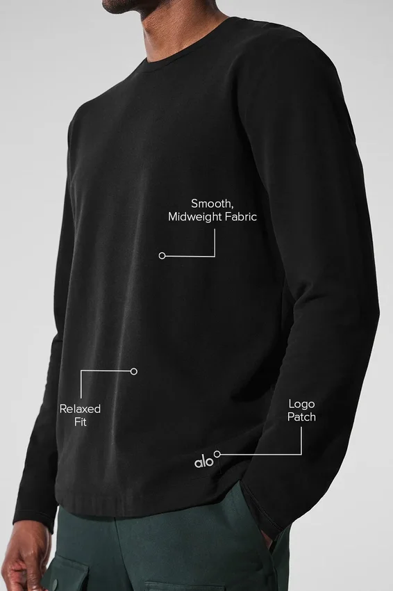 Double Take Langarmshirt – Schwarz