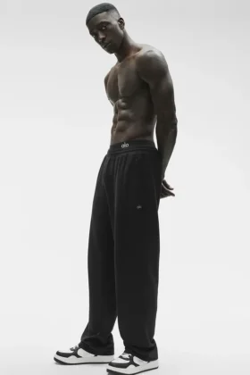 Double Take Straight Leg Hose – Schwarz