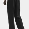 Double Take Straight Leg Hose – Schwarz