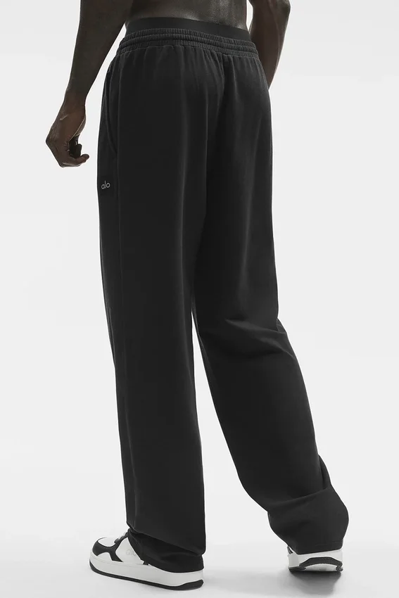 Double Take Straight Leg Hose – Schwarz