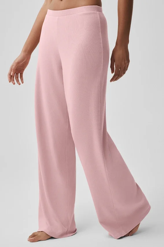 Dreamlight-Hose mit mittlerer Leibhöhe und geradem Schnitt – Vintage-Pink