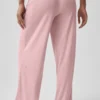 Dreamlight-Hose mit mittlerer Leibhöhe und geradem Schnitt – Vintage-Pink