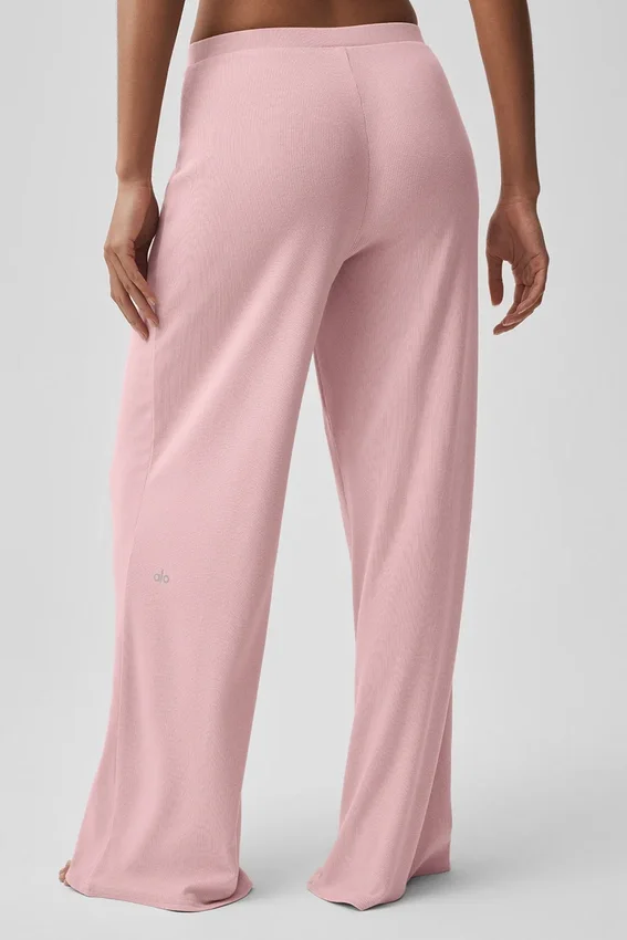 Dreamlight-Hose mit mittlerer Leibhöhe und geradem Schnitt – Vintage-Pink