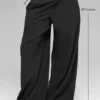 Dreamscape-Hose mit High-Waist (lang) – Schwarz