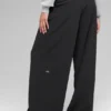 Dreamscape-Hose mit High-Waist (lang) – Schwarz