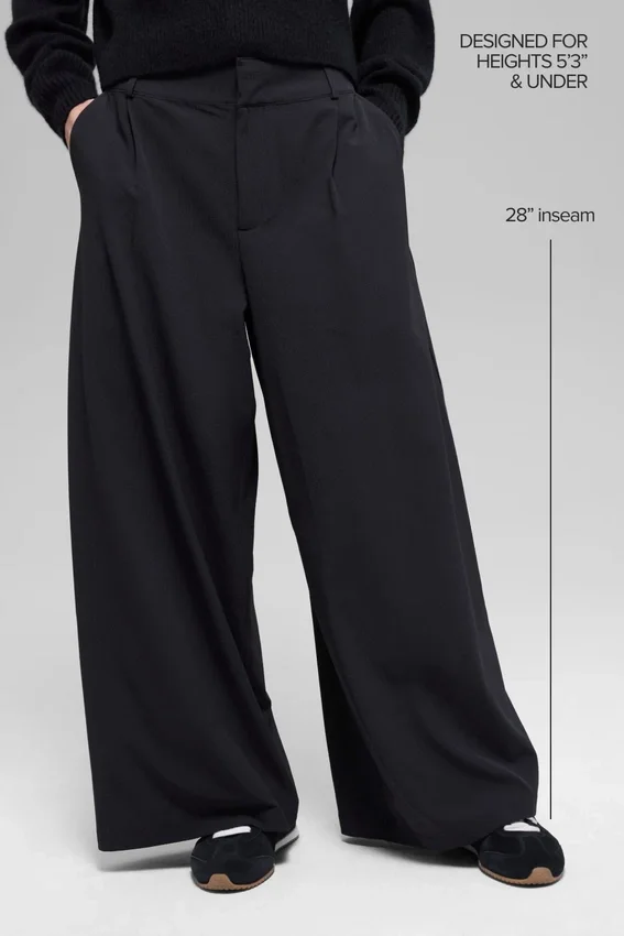 Dreamscape-Hose mit High-Waist (Shorts) – Schwarz