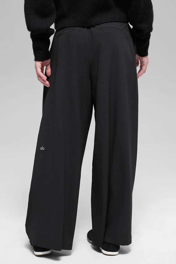 Dreamscape-Hose mit High-Waist (Shorts) – Schwarz