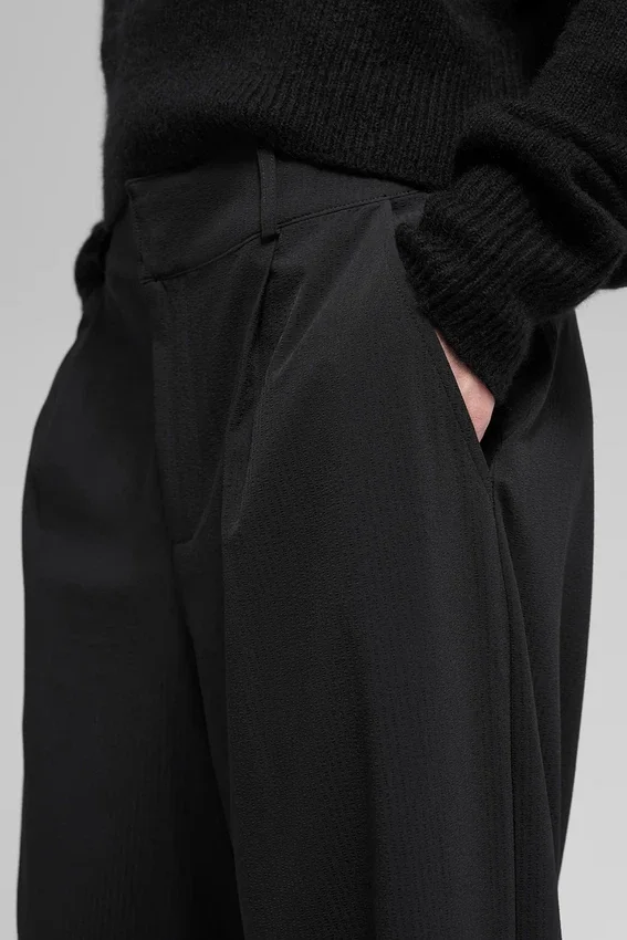Dreamscape-Hose mit High-Waist (Shorts) – Schwarz