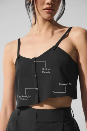 „Dreamscape“-Top – Schwarz