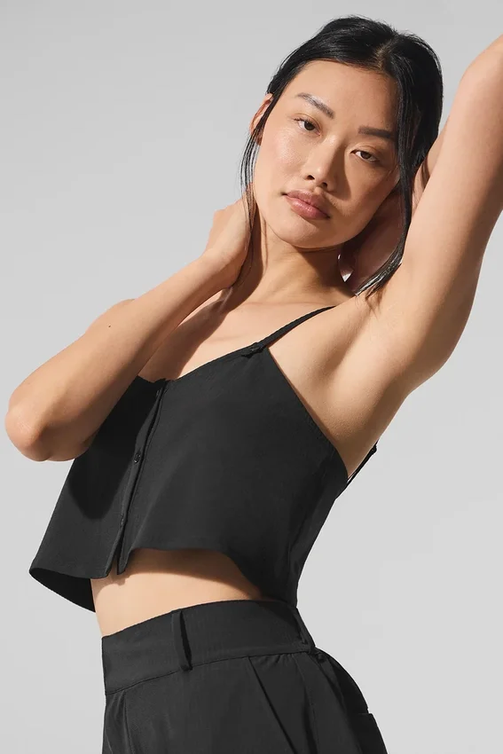 „Dreamscape“-Top – Schwarz