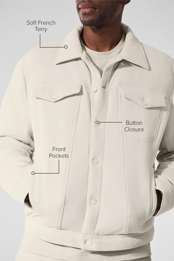 Ease Trucker-Jacke – Bone